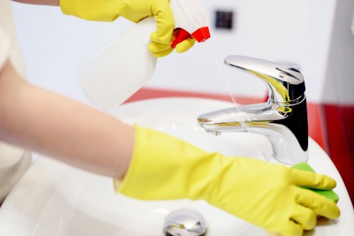 Kitchen deep cleaning during a Kingston move out service