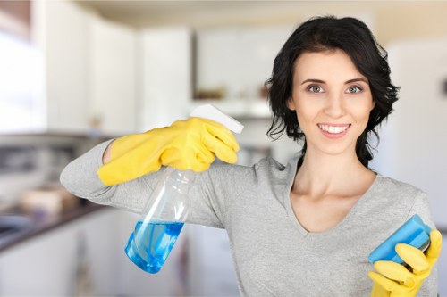 Cleaning team preparing a newly refurbished Kingston property for handover