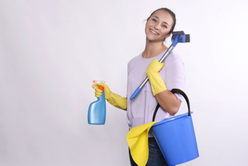 Local cleaners preparing a Kingston flat for new occupants