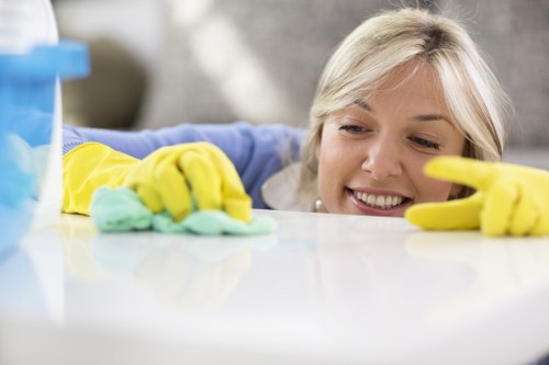 Local Kingston office cleaners maintaining desks and meeting rooms