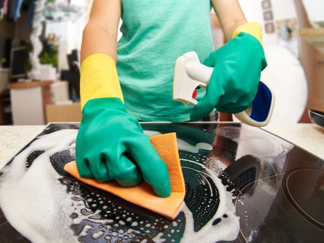 Professional cleaning team maintaining a Kingston retail or office space